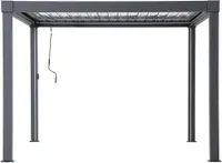 Sunjoy Aluminium Multi Lamellenpergola 3x3 MATTERHORN - 306cm x 306cm, anthrazit