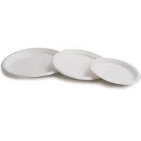 Teller Einwegartikel ø 22,5 cm Weiß Biologisch abbaubar 50 Stück
