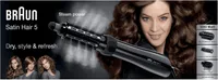 Braun Warmluft-Lockenbürste Satin Hair 5 AS 530 mit Volumenaufsatz und Speziellen Stylingaufsätzen schwarz