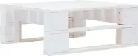 vidaXL Outdoor-Ottomane Paletten Holz Wei?