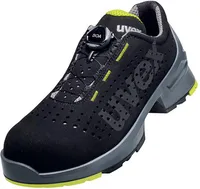 uvex 1 Halbschuhe S1 schwarz, gelb Weite 11 Gr. 42