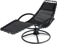 CASARIA® Sonnenliege Liegestuhl Wetterfest Sauna Relaxliege mit Armlehne Kissen Ergonomisch 120kg Belastbar Wohnzimmer Liege Garten Balkon Sessel Grau