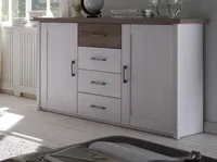 Kommode Anrichte Wäschekommode Pinie weiss - (4294)