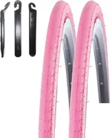 2 x Kenda 28" Kontender K-196 Rennradreifen in Pink 26-622 (28 x 1,10) inkl. maxxi4you Reifenheber