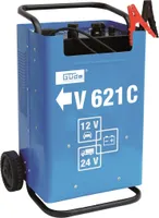 Güde 85075 V 621 C KFZ Batterieladegerät mit Profi Ladekabel und Starthilfe