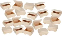 VBS XXL Holzkästchen Bauchig 20 Stück 11x 8x6 cm