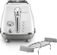 De’Longhi CTOC2103.W, 2 Scheibe(n), Weiß, Edelstahl, Tasten, Niveau, Drehregler, 900 W, 220 - 240 V