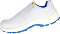 PRO FIT 120 ESD Sicherheitsschuhe S2 "Arctos white low", Zehenschutzkappe, Atmungsaktiv, für Arbeiten im Weißbereich, weiß/blau, 1 Paar - Gr. 46