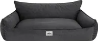 Orthopädisches Hundebett JOKER Bett Hund Sofa Schlafplatz Korb Matratze Tierbett XL 82x63 cm antrazit velours