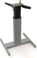STIER Elektrisch Höhenverstellbares Gestell, für 80x80 cm Tischplatte, Höhenverstellbarkeit von 66-118 cm, praktisch für kleine, flexible Arbeitsbereiche, robust und benutzerfreundlich