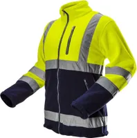 NEO TOOLS Bluza polarowa ostrzegawcza, żółta, rozmiar L