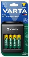 Ładowarka VARTA LCD Plug Charger+ z 4 akumulatorami AA