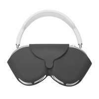 kwmobile Hülle kompatibel mit Apple Airpods Max Case - Kopfhörer Tasche Etui aus Silikon - Cover in Schwarz