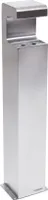 VIVANNO Standascher Edelstahl FUMIX Rechteckig, Silber gebürstet - 17x16x96 cm