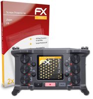 atFoliX FX-Antireflex 2x Schutzfolie kompatibel mit Zoom F6 Panzerfolie