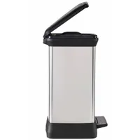 curver DECOBIN DUO Mülltrenner 10,0 + 18,0 l silbermetallic