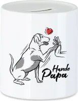 Hundepapa Spardose Mit Hund Motiv Für Hundebesitzer Hundeliebhaber