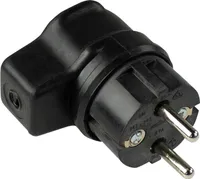 as-Schwabe Vollgummi Winkelstecker Schutzkontakt max. 2.5mm² 230V 16A IP44