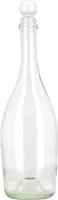 BELLEROFONTE Transparent Glasflasche für Wasser 750 ml mit Druckverschluss