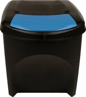 vidaXL Stohovatelné odpadkové koše 4 ks. Antracit 100 l