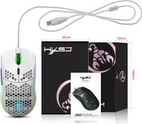 INF Kabelová herní myš s RGB, 6 nastavitelnými DPI, 6 tlačítek Bílý