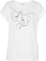 LASCANA Kurzarmshirt weiß Größe 36/38