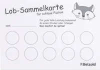 Betzold, Lobkartensammelblock, A6, 90 Blatt, Belohnungskärtchen, Schüler
