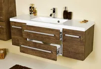 Quentis Badmöbel Genua, Breite 120 cm, Holzdekor antik