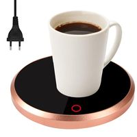 Tassenwärmer Getränkewärmer Kafeewärmer mit Elektrischer Heizplatte für Tee Kaffee Milch Kaffeewärmer mit Eurostecker für Büro und Zuhause