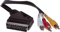 shiverpeaks BASIC-S Scartkabel Stecker 3 x Cinchstecker 2,0 m schwarz