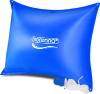 MONZANA® Poolkissen Winter XXL 240x200cm Chlorbeständig Seil PVC Verstärktes Material bis -20°C Doppelnaht Sicherheitsventil 4 Ösen Luftkissen Pool Abdeckung