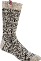 FussFreunde 2 Paar Canadian Socks, THERMO-Wollsocken mit 80% Schafwolle, Schwarz, Größe 39-42