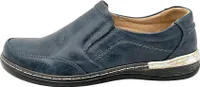 Venustein Damen Mokassins Halbschuhe Slipper 9528, Blau, Größe 36