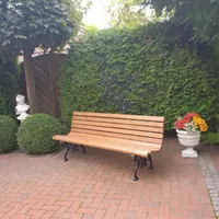 Parkbank 'Graz', braun Promadino Bank Gartenbank Ruhebank Holzbank Dekoration