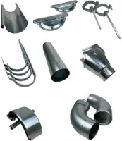Dachrinnenset Komplettpaket Größe 6 tlg / 333 er / 153 mm Durchmesser 10 m