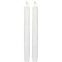 Sviečky z pravého vosku LED, M-TWINKLE, sada 2 ks, oranžové blikajúce LED