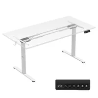 MARK ADLER Xeno 4.5 White | Höhenverstellbarer Schreibtischständer Elektrisch Verstellbar Tischgestell Gestell | Einstellbare Beinabständ | Weiß