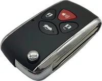INF Autoschlüsselgehäuse mit 3+1 Tasten – Kompatibel mit Toyota Camry Schwarz