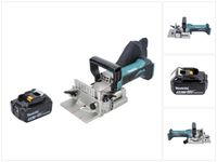 Makita DPJ 180 T1 Akku Nutfräse 18 V 100 mm + 1x Akku 5,0 Ah - ohne Ladegerät