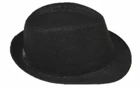 Panama Hut Fedora Strohhut Schwarz 60