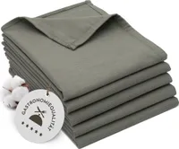 5er Set Geschirrtücher, 100% Baumwolle, 50x70 cm, grau, Gastronomiequalität