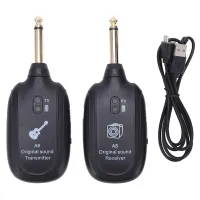 Drahtloses Gitarrensystem, Empfänger, Sender, wiederaufladbarer Tonabnehmer, Zubehörset