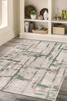 Conceptum Hypnose, Lynosse P1150 - Green, Teppich, Grün, 100 % POLYESTER, 200 x 290 cm