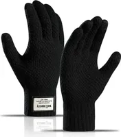 ALSTER HERZ® Winter Touchscreen Handschuhe mit Futter, Einheitsgröße, A0351 Schwarz