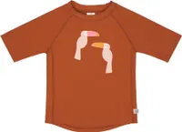 Lässig Splash & Fun UV Shirt Kinder Kurzarm Rashguard -   Toucan rust, 07-12 Monate Gr.  74/80