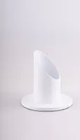 Kerzenleuchter Ø für Kerzen 4 cm Aluminium, weiß, rund