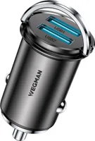 Wegman 45W Autoladegeräten 2x USB A - Kompakt und sicher - 12V / 24V KFZ Adapter