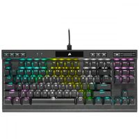 Corsair K70 TKL Tastatur der Champion-Serie (CH-911901A-NA), Tenkeyless (80 - 87 %), Optomechanischer Schlüsselschalter, RGB-LED