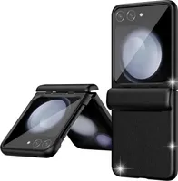 Pouzdro na Samsung Galaxy Z Flip 6 / Z Flip 7 FE, s ochranou displeje, ochranou pantu, odolné proti poškrábání a nárazům černé