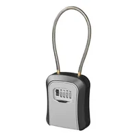 TTRWIN Schlüsselbox Schlüsselsafe Schlüsseltresor, (Silbrig)mit 4-stelligem  Hochcodeschloss Große Schlüsselbox, Zinklegierung wasserdicht und